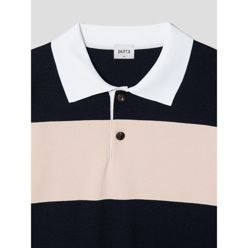 Block Pattern Polo Yellow
