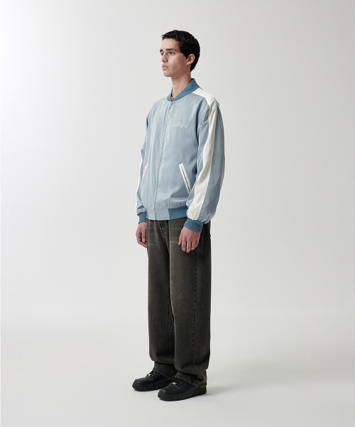 ROPE LOGO SATIN JACKET BLUE(MG2FSMJ246A)