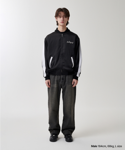 ROPE LOGO SATIN JACKET BLACK(MG2FSMJ246A)