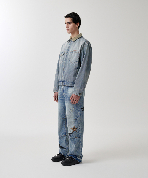 DUNGAREE DENIM JACKET BLUE(MG2FSMJ245A)
