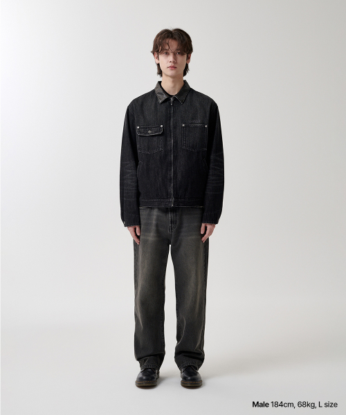 DUNGAREE DENIM JACKET BLACK(MG2FSMJ245A)