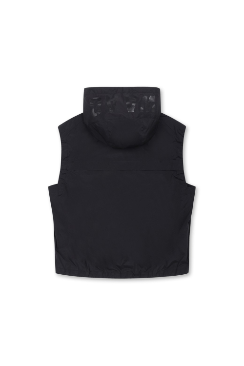 Women Light-weight Stretch Hoodie vest_WWVAM25901BKX