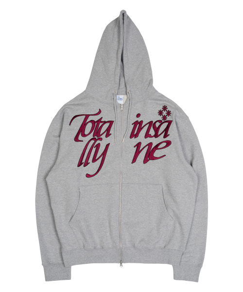 TCM totally hooded zip-up (grey)
