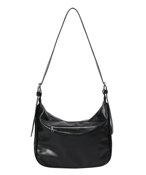 Pot double wrinkle leather sholder сумка unisex (2Color)