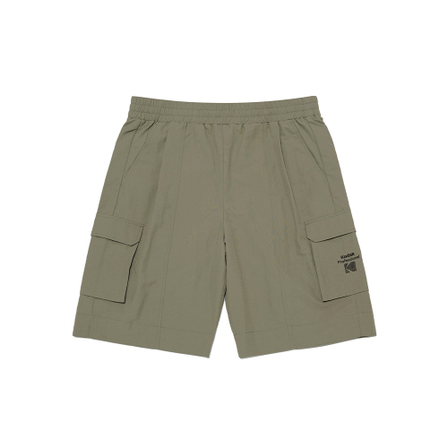 Essential тканые шорты с карманами 3/4 — Khaki