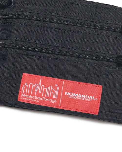 NM X MP TRIPPLE ZIPPER SACOCHE BAG - WASHED BLACK