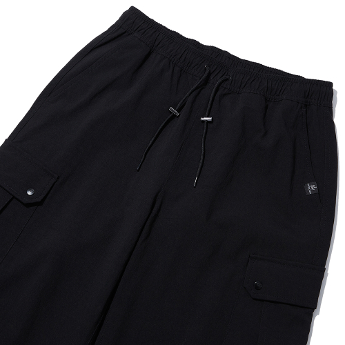 Женские полуширокие брюки на завязках Black ITZ1PL52ABK