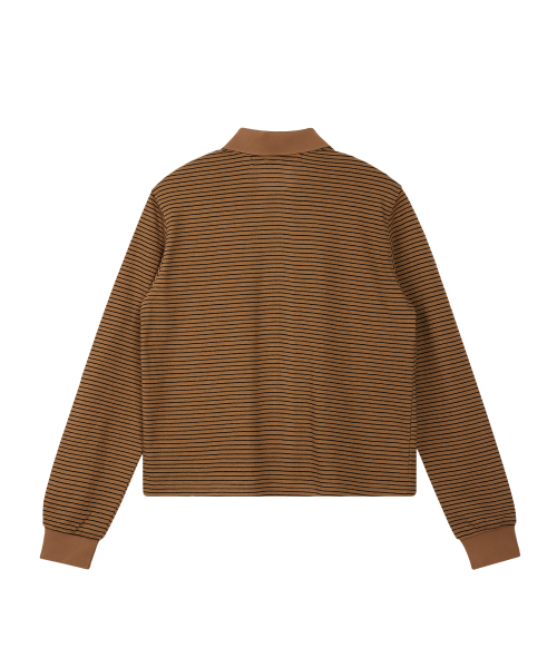 STRIPE PK T-SHIRT - BEIGE