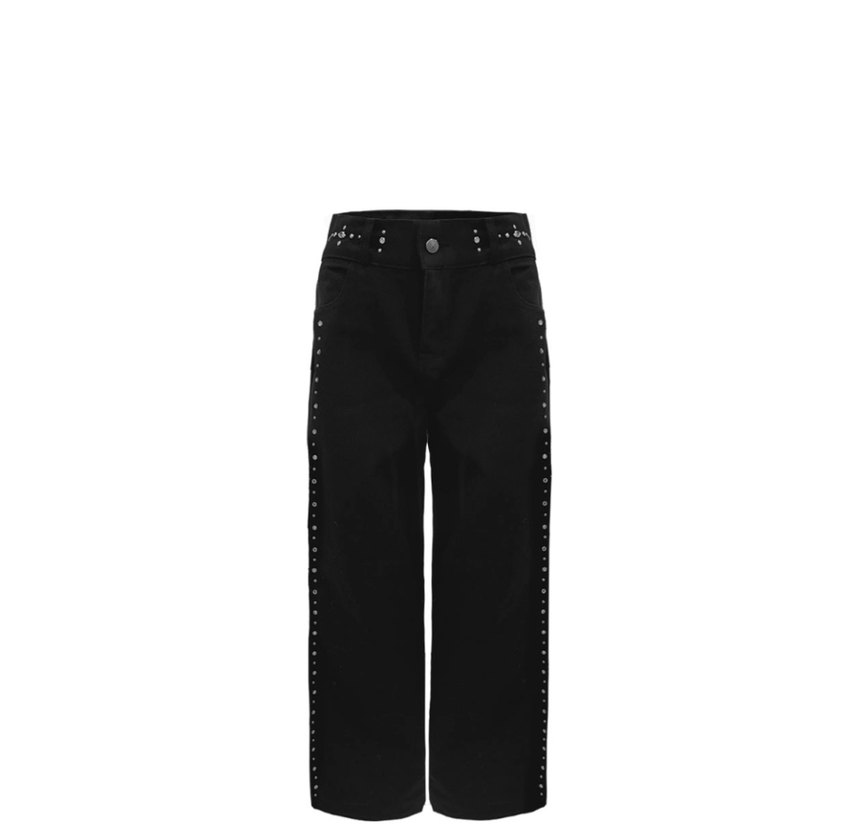 오도어(ODOR) Cris studded pants - 사이즈 & 후기 | 무신사