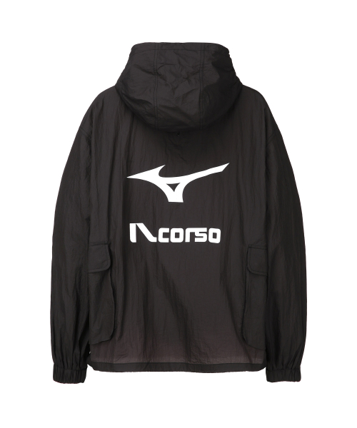 [IL CORSO X MIZUNO] Тонкая рыбацкая ветровка Black IEJU5E701BK