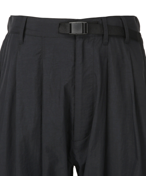 [Il Corso X Mizuno] Tuckable широкие брюки Black IEPA5E701BK