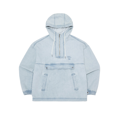 Базовый джинсовый анорак с капюшоном DENIM