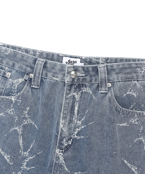 PRINTED CARPENTER DENIM PANTS BLUE(CV2FSUD110A)