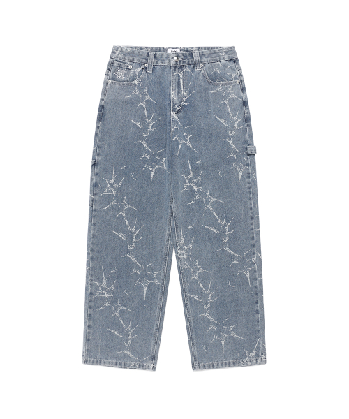 PRINTED CARPENTER DENIM PANTS BLUE(CV2FSUD110A)