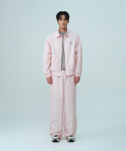 OVERSIZED COLLAR JACKET - PINK