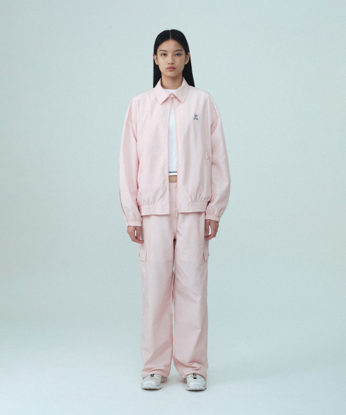 OVERSIZED COLLAR JACKET - PINK