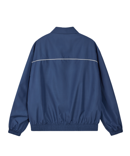 OVERSIZED COLLAR JACKET - BLUE