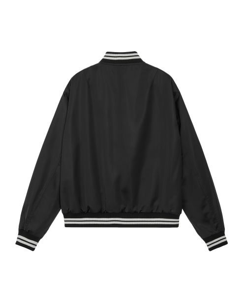 RS NYLON BOMBER JACKET - BLACK