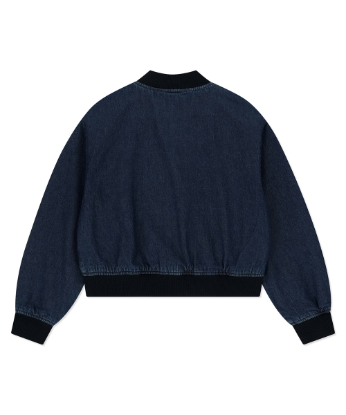 Женский короткий джинсовый блузон Blue
