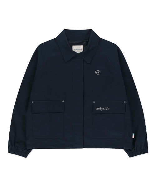 Женская куртка из хлопка с воротником Navy