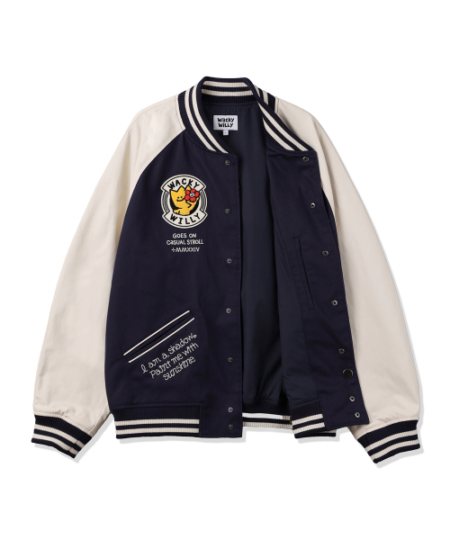 Куртка-васити Patchwork Varsity Jacket Dark Navy