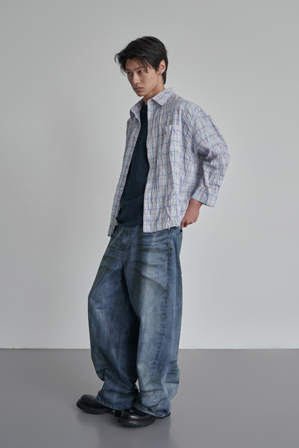 パンツ Yiyae Old School Wide Fit Denim Jeans 2025012014145817912595112678dd