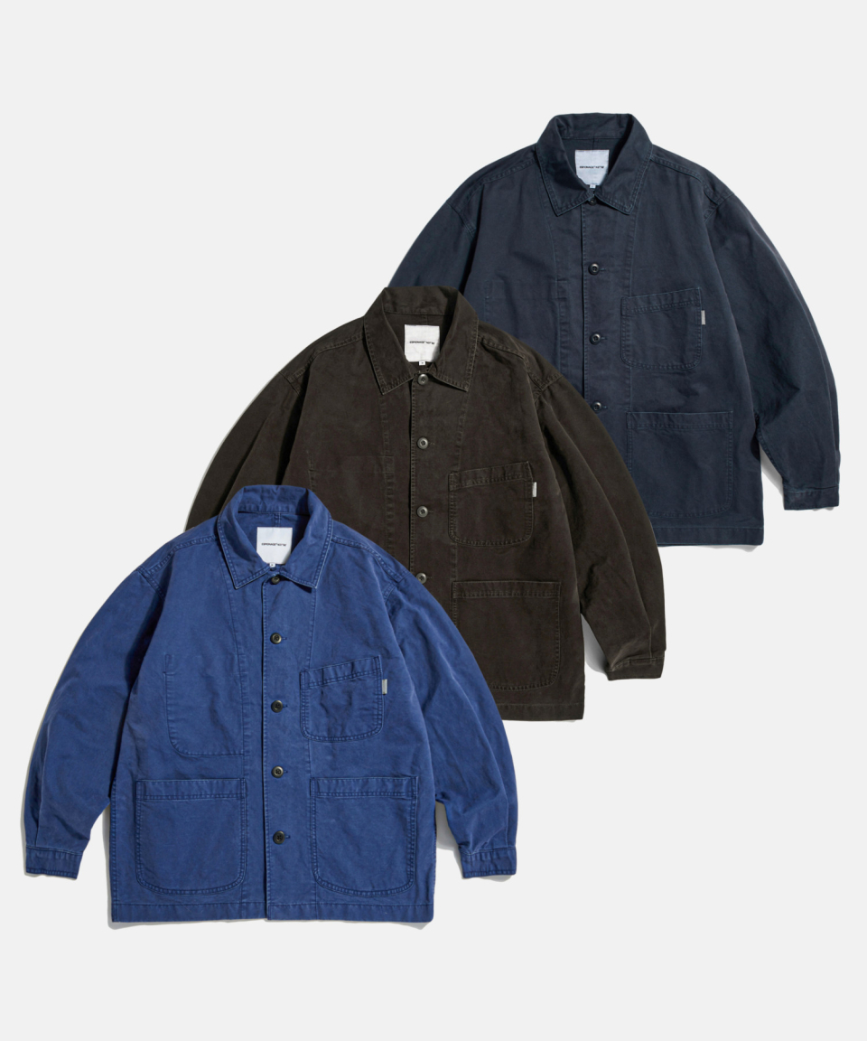 MUSINSA | ESPIONAGE French Wide Work Jacket (Moleskin