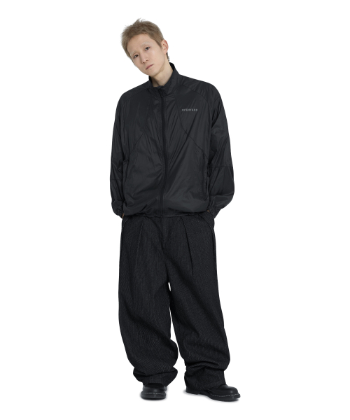 MODULAR PANEL LIGHT SHELL JACKET - BLACK