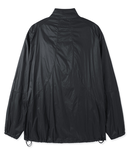 MODULAR PANEL LIGHT SHELL JACKET - BLACK
