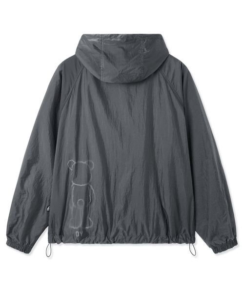 ODOLLY SHEER SHELL WINDBREAKER - BLACK