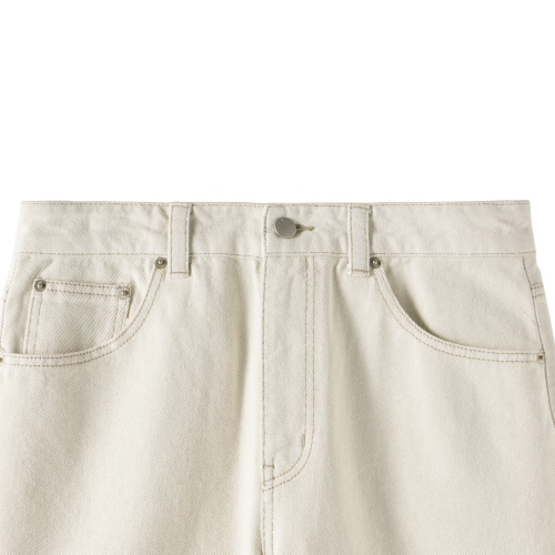 1975 STRAIGHT DENIM TROUSERS - IVORY (P251MDP461)