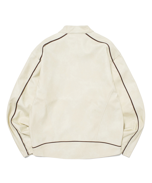 WASHED LEATHER JK (IVORY)