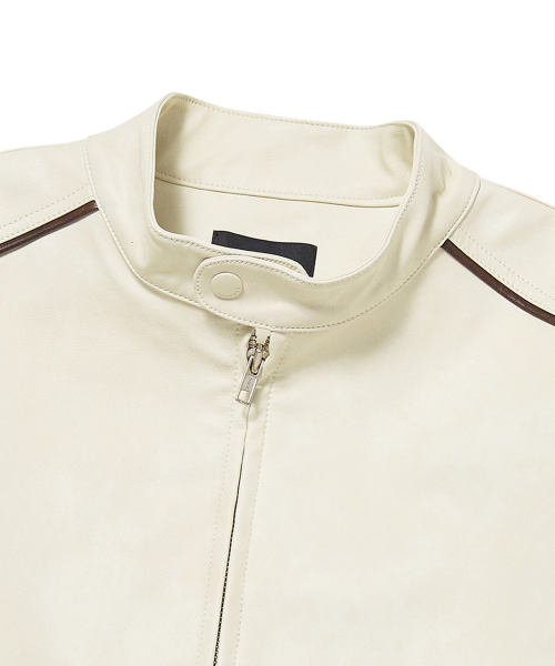 WASHED LEATHER JK (IVORY)