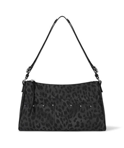BASH BAG - LEOPARD BLACK