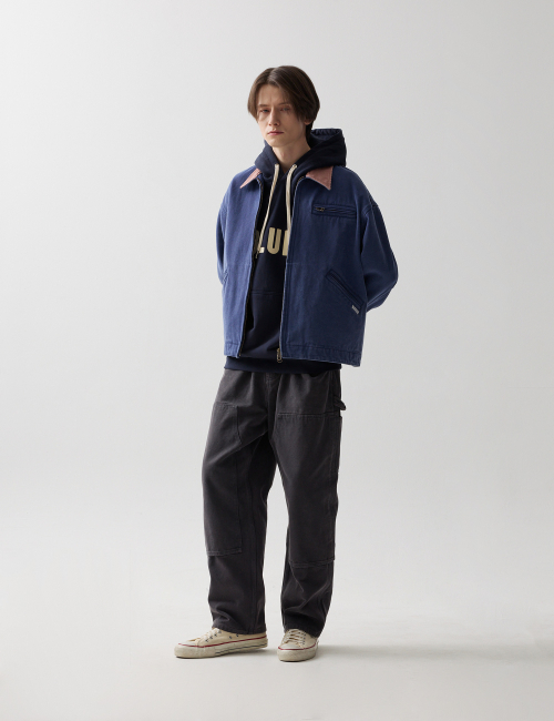 25SS HARD FADED WORK JACKET BLUE