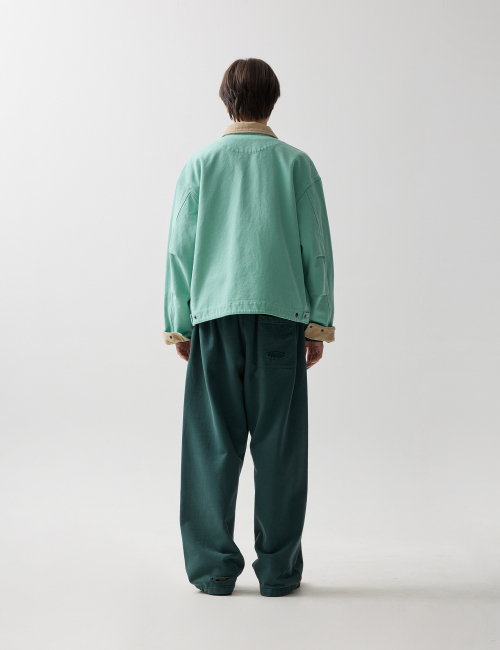 25SS HARD FADED WORK JACKET PISTACHIO