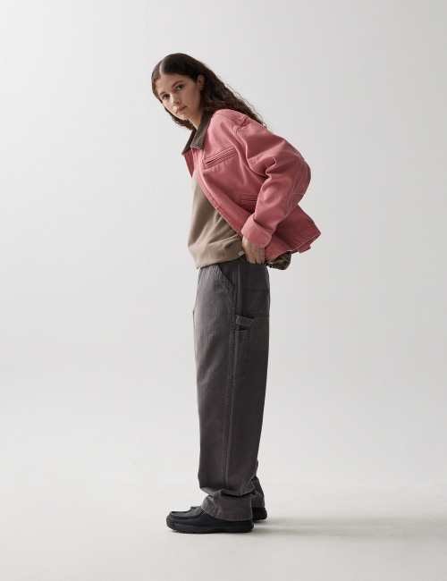 25SS HARD FADED WORK JACKET PINK