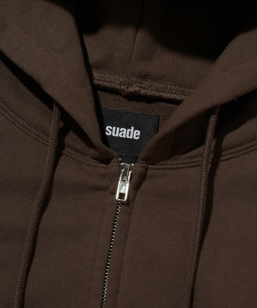 BASIC HOOD ZIP UP [MOCHA BROWN]