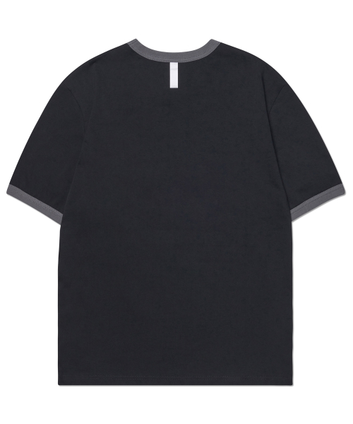 N.D RINGER T-SHIRT - чёрный