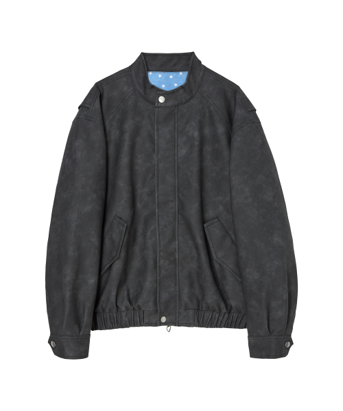 Куртка из экокожи Nomantic Vintage Washing — Black
