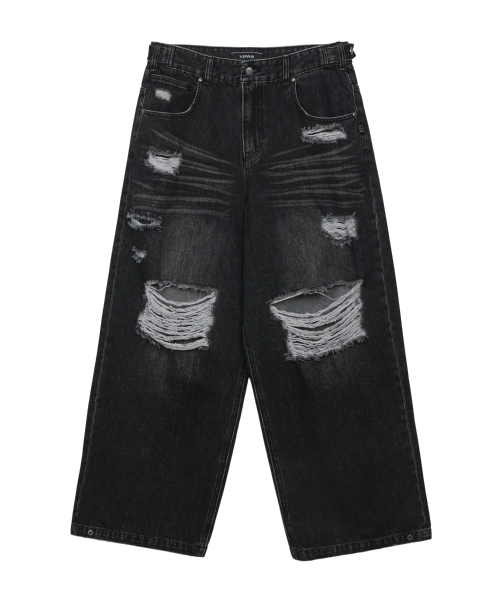 Solar Damage Maxi Denim брюки чёрный