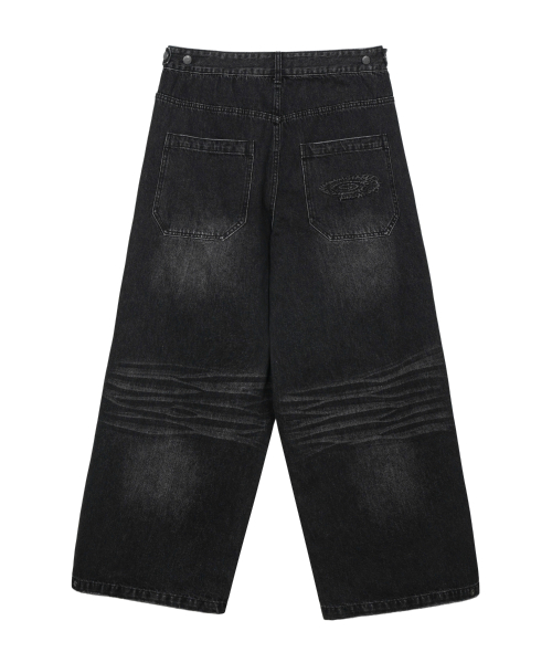 Solar Damage Maxi Denim брюки чёрный