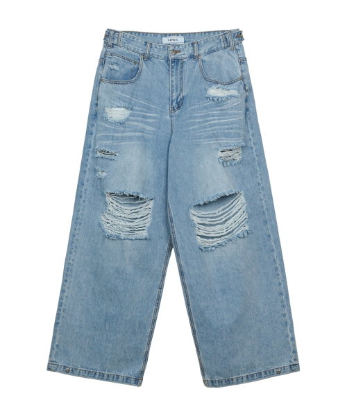Solar Damage Maxi Denim брюки Indigo