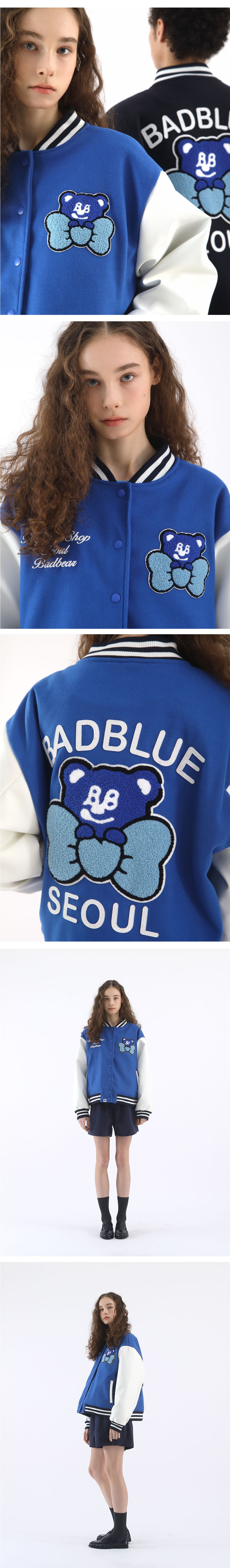 【Bad Blue】BadBear Varsity Jacket(2月まで) MUSINSA公式 | BADBLUE BadBear Varsity Jacket