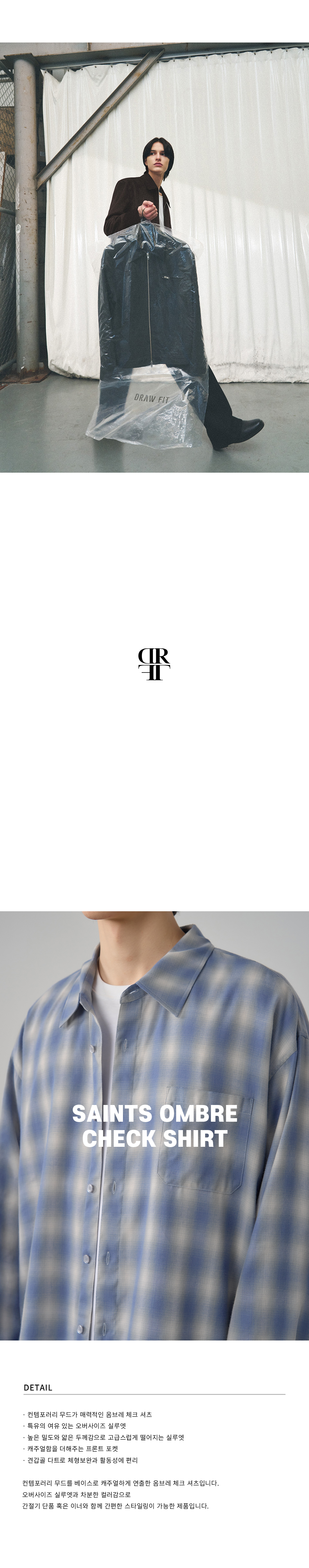 ★DRAW FIT★ セインツ オンブレ チェック シャツ ☆DRAW FIT☆ セインツ オンブレ チェック シャツ (DRAW FIT