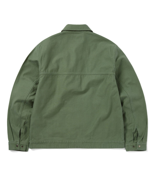 состаренный куртка рабочая Green
