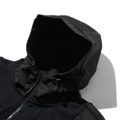 Худи на молнии CN Mixed Utility Pocket Black_FR1KH61U