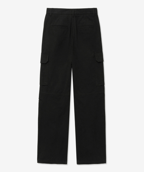 Cotton Wide Cargo брюки (Black) TNPA5E105BK
