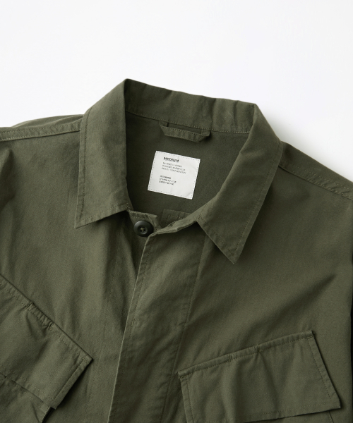 2ND POPLIN JUNGLE FATIGUE JACKET_OLIVE