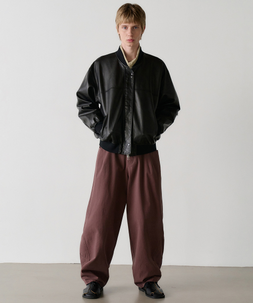 изогнутый chino брюки (burgundy)